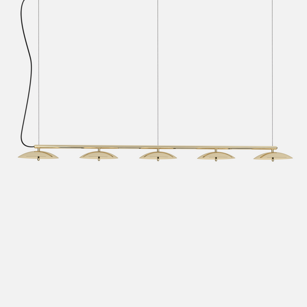 Signal Linear Pendant Light, Brass
