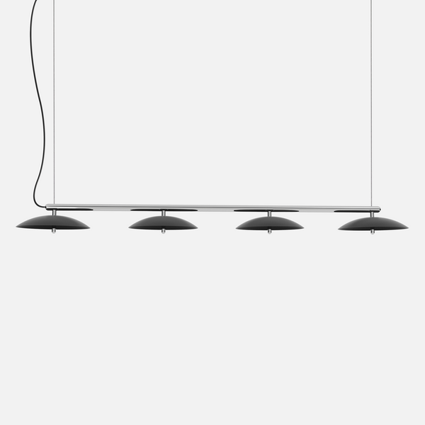 Signal Linear Pendant Light, Black & Nickel
