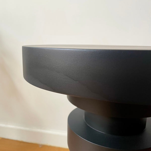 Sass Side Table, Tall, Black, Floor Model