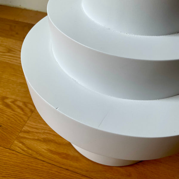 Sass Side Table, Tall, White, Factory 2nd