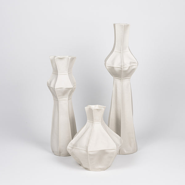 Kawa Set of 3 Luft Tanaka modern ceramic vases