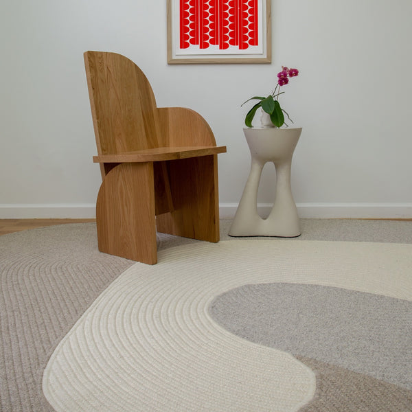 Riff Rug, 12x15 Light Grey