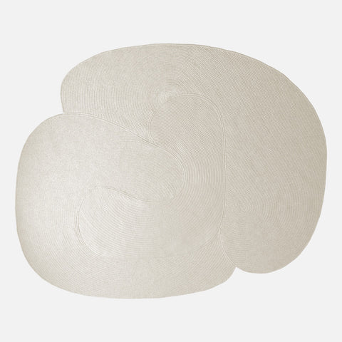 Riff Rug, 8x10 Ivory