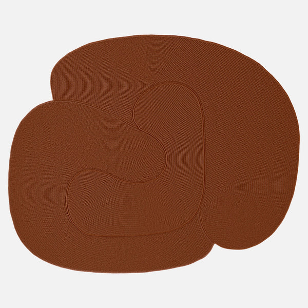 Riff Rug, Burnt Orange