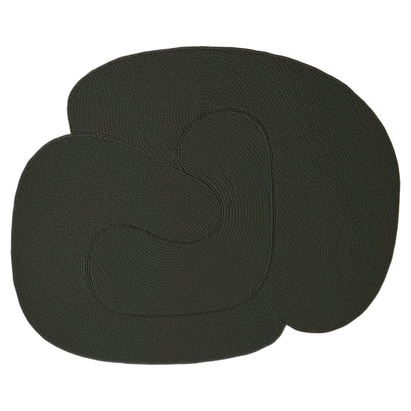 Riff Rug, Dark Green