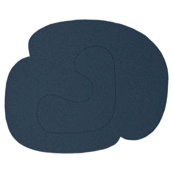 Riff Rug, Medium Blue