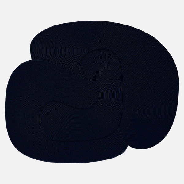Riff Rug, Navy Blue