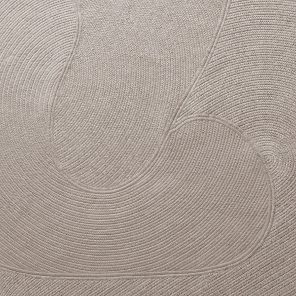 Riff Coiled Wool 8x10 Beige Area Rug