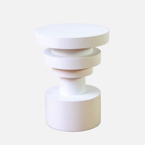 Sass Low Stool, White