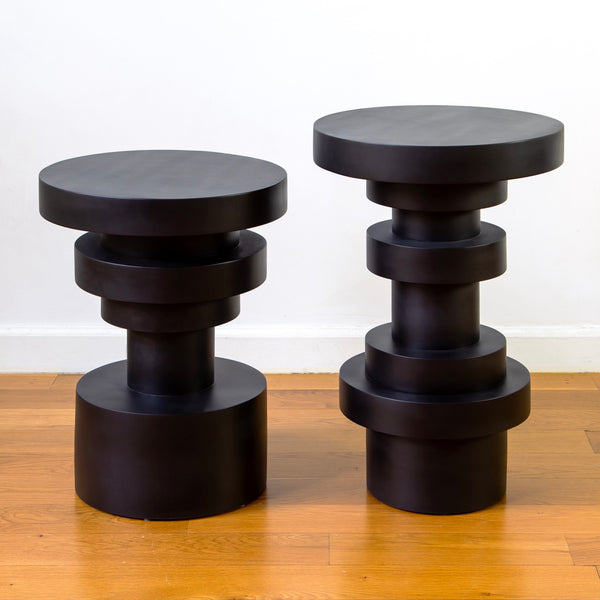 Sass Side Table, Short, Black