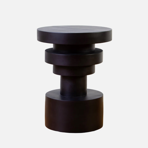 Sass Side Table, Short, Black