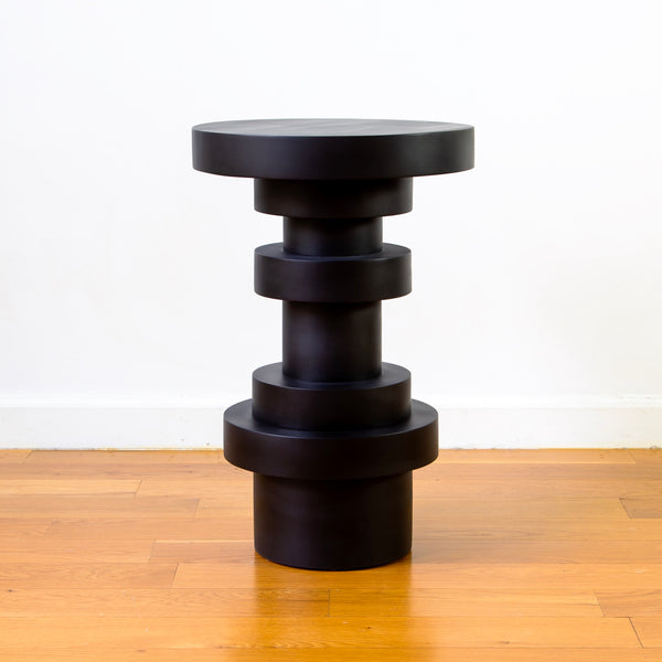 Sass Side Table, Tall, Black
