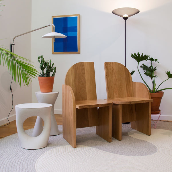 Signal Arm Sconce, Long, White & Brass