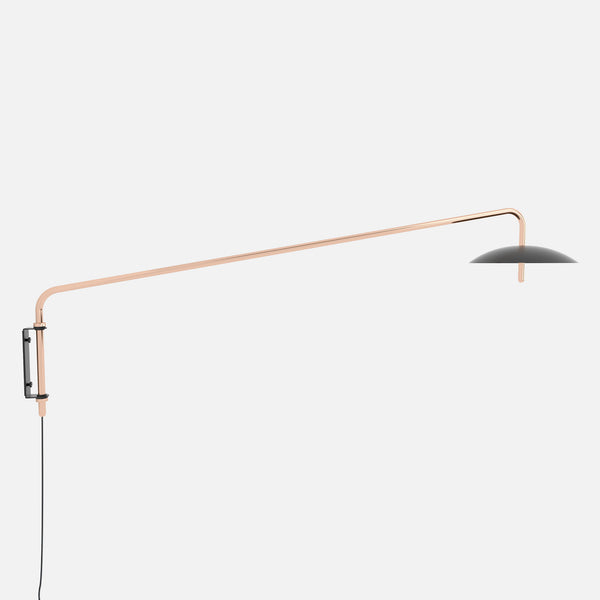Signal Arm Sconce - Long / Black & Copper