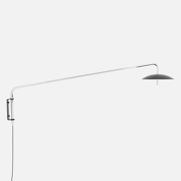 Signal Arm Sconce, Long, Black & Nickel