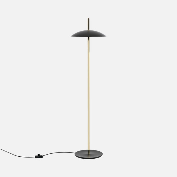 Signal Floor Lamp, Black & Brass