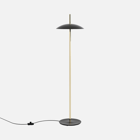 Signal Floor Lamp, Black & Brass