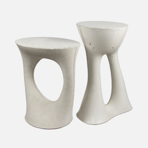 Pair of Kreten Side Tables, Grey