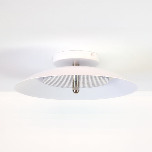 Signal Wall Sconce, White & Nickel