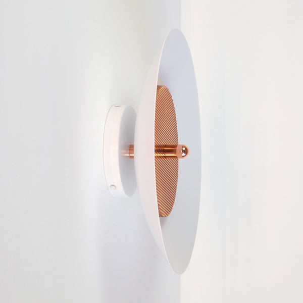 Signal Flush Mount, White & Copper
