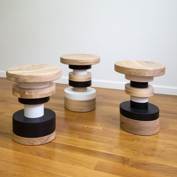 Sass Low Stool, Multicolor