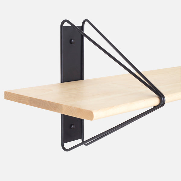 Strut Shelving System, Short, Black & Walnut