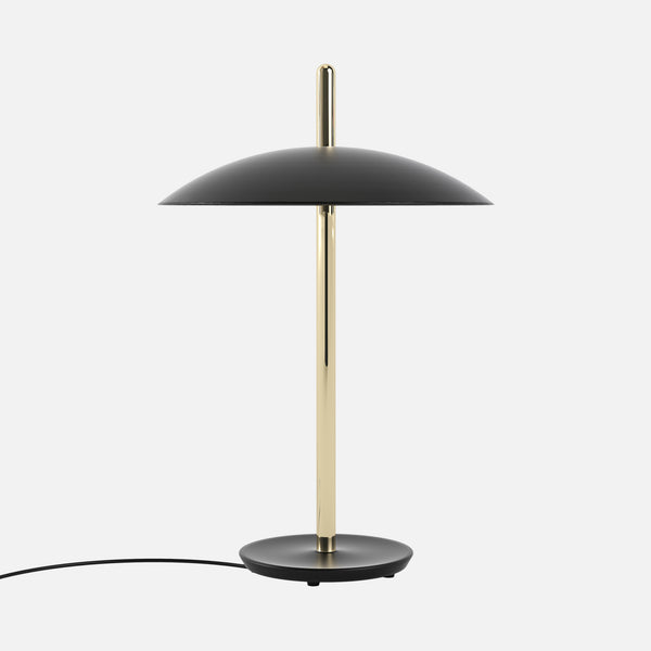 Signal Table Lamp, Black & Brass