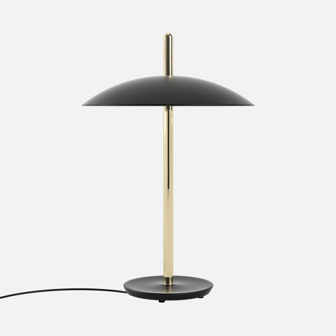 Signal Table Lamp, Black & Brass
