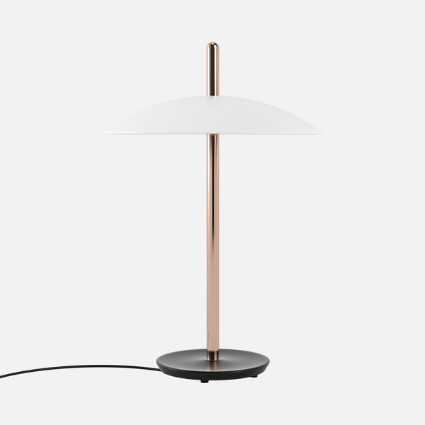 Signal Table Lamp - White & Copper