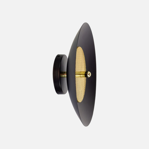 Signal Wall Sconce, Black & Brass