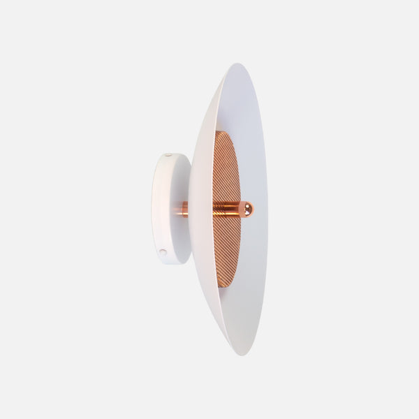 Signal Wall Sconce, White & Copper