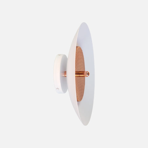 Signal Wall Sconce, White & Copper