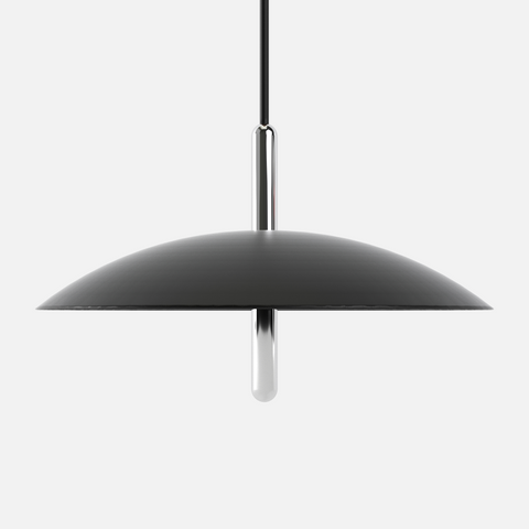 Signal Pendant Light, Black & Nickel